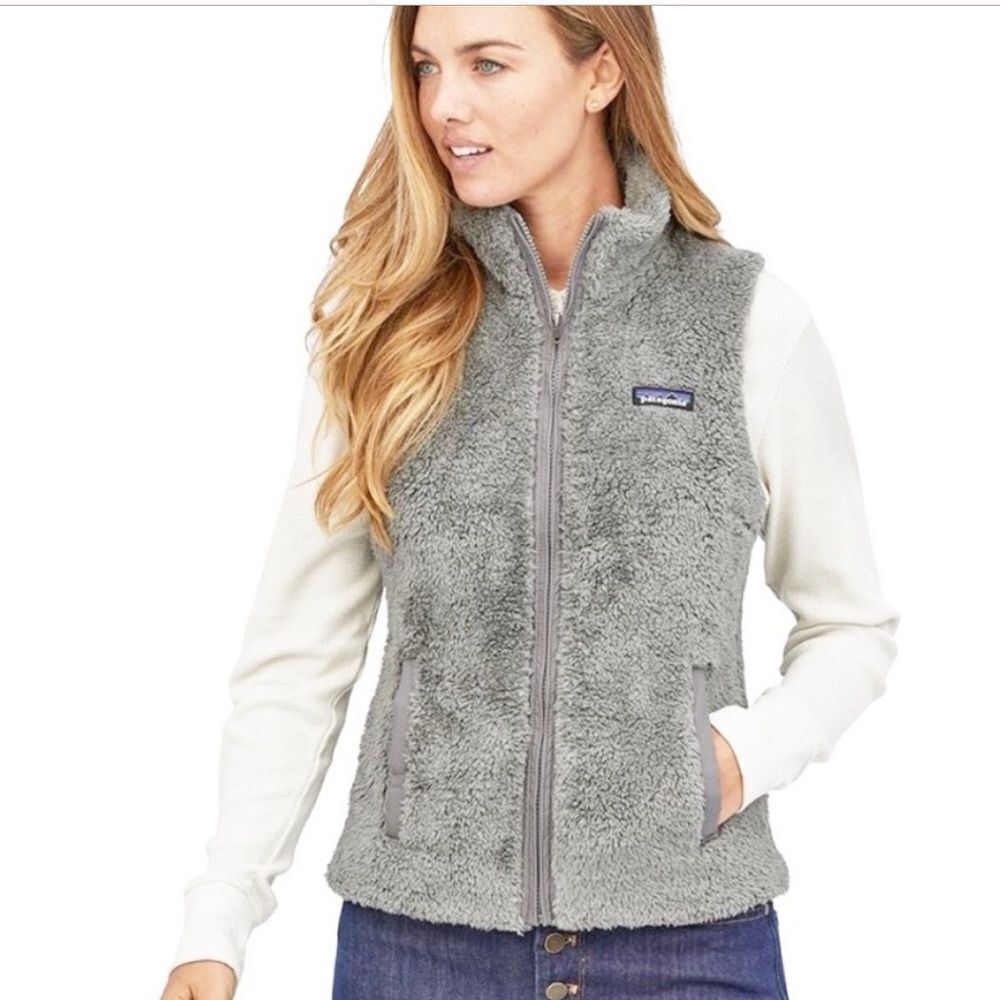 Patagonia Los Gatos Fleece Vest Drifter Gray Fitted